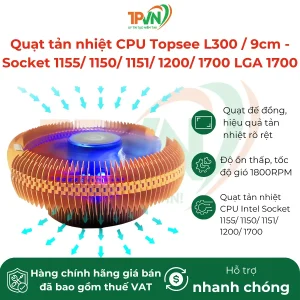 Quạt tản nhiệt CPU Topsee L300 / 9cm