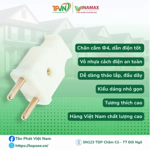 Alternative view of Phích dây trắng Ф4 - A41/A42 - VINAMAX