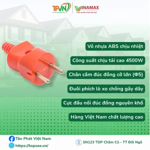 Alternative view of Phích Công Nghiệp 4500W- màu cam - PC4500 - VINAMAX