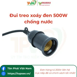 Đui treo xoáy đen 500W chống nước - XĐ5M - VINAMAX