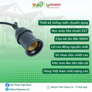 Alternative view of Đui treo xoáy đen 500W chống nước - XĐ5M - VINAMAX