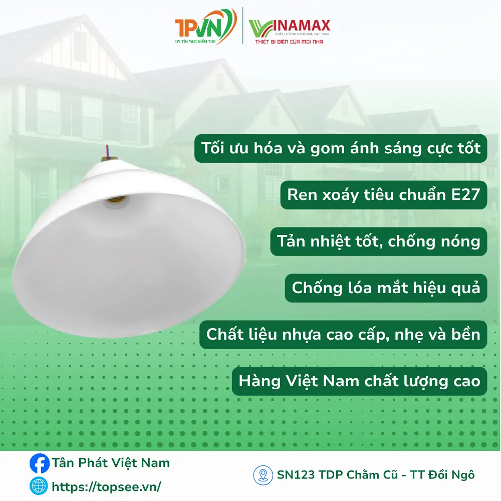 Chao đèn - màu trắng - C280 - VINAMAX - Ảnh 2
