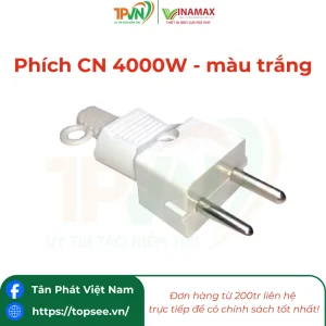 Phích CN 4000W - màu trắng sứ - PT4000 - VINAMAX