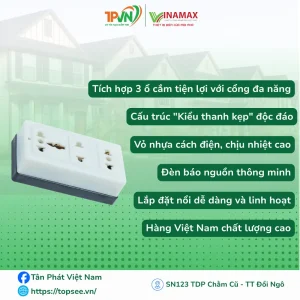 Alternative view of Ổ III thái đế đen - kiểu thanh kẹp - 3TĐ3 - VINAMAX