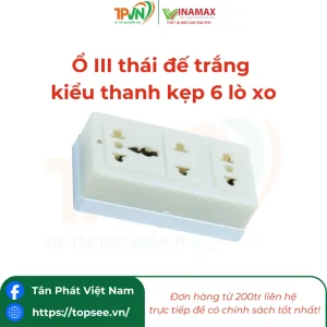 Ổ III thái đế trắng- kiểu thanh kẹp 6 lò xo - 3TT3 - VINAMAX