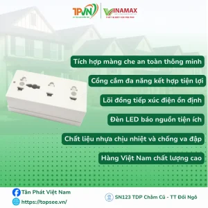 Alternative view of Ổ 3 thái màng che đế trắng - 3M4T