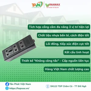 Alternative view of Ổ III đen - không công tắc - Đ30 - VINAMAX