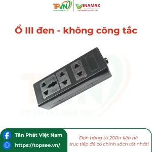 Ổ III đen - không công tắc - DD30 - VINAMAX