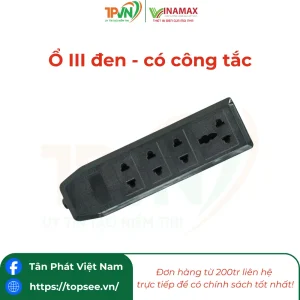 Ổ III đen - có công tắc - Đ31 - VINAMAX