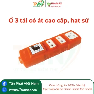 Ổ 3 tải có át cao cấp, hạt sứ - 3PA81 - VINAMAX