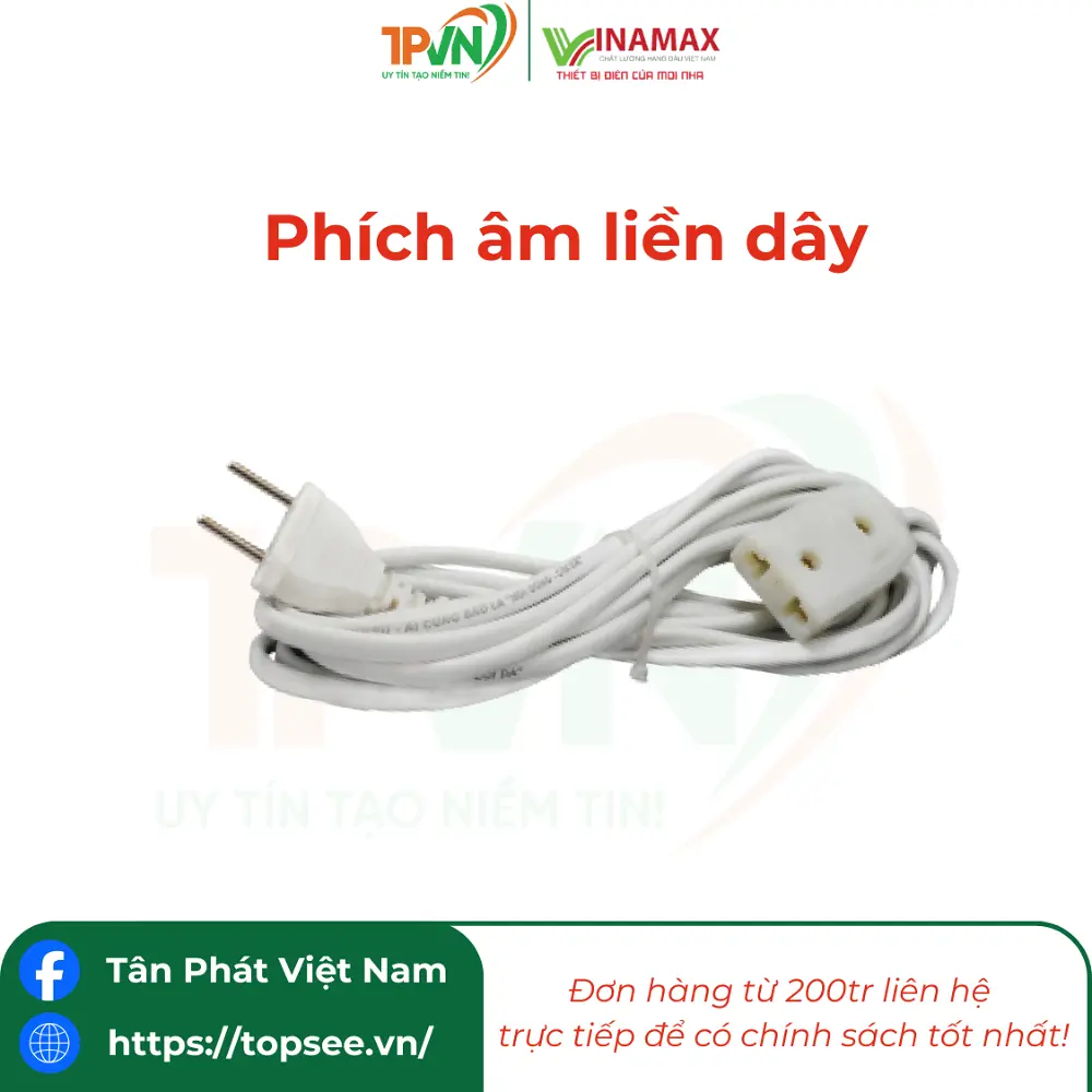 Phích âm liền dây - PA3/PA5 - VINAMAX