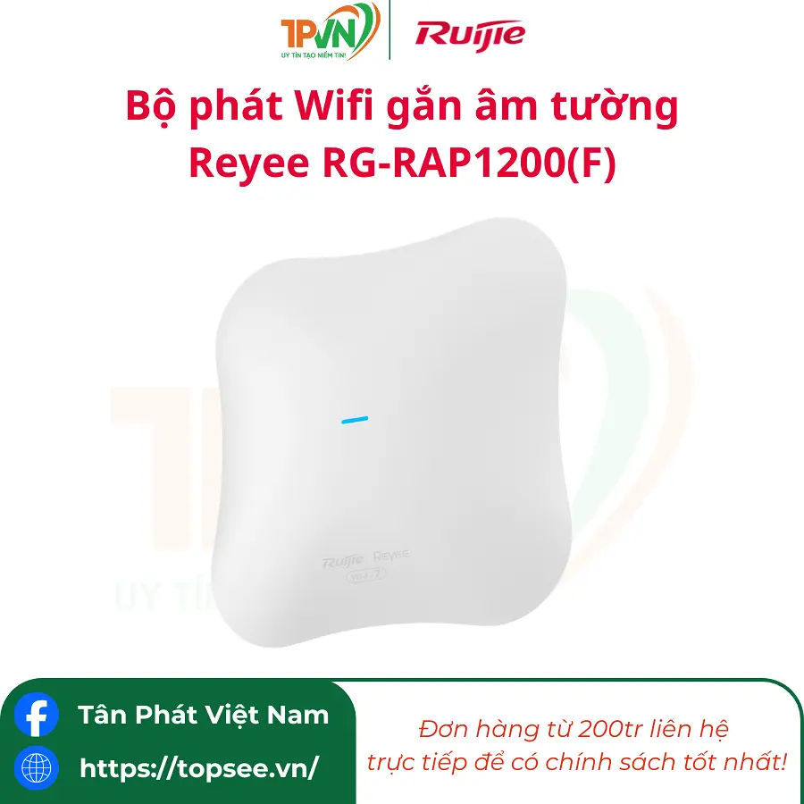 Bộ Phát Wifi 7 Ruijie Reyee RG-RAP72Pro,Tốc Độ 5040Mbps, 512 User - Ảnh 5