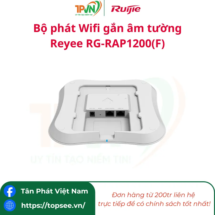 Bộ Phát Wifi 7 Ruijie Reyee RG-RAP72Pro,Tốc Độ 5040Mbps, 512 User - Ảnh 4