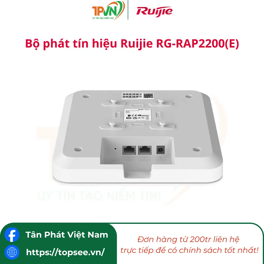 Bộ phát sóng Wifi Ruijie RG-RAP2200(E) - Ảnh 2