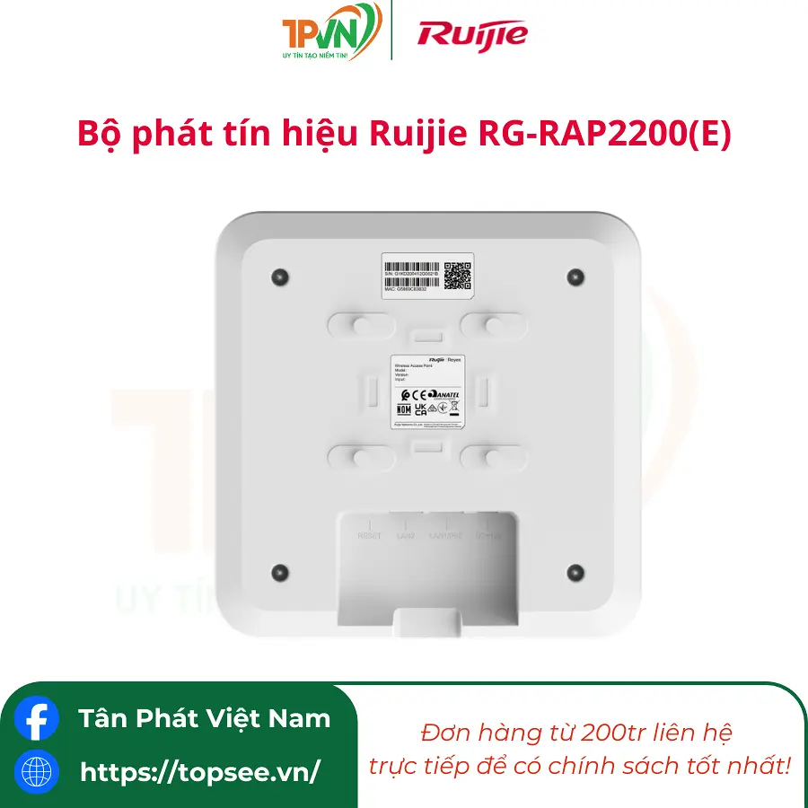 Bộ phát sóng Wifi Ruijie RG-RAP2200(E) - Ảnh 3