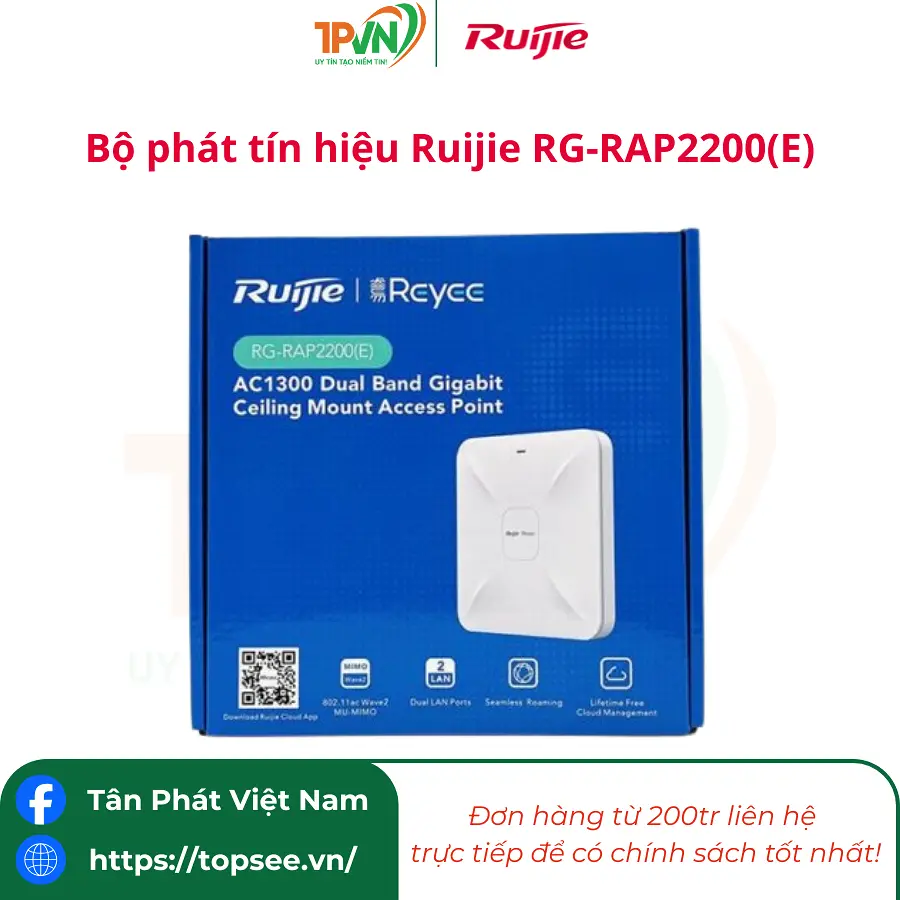 Bộ phát sóng Wifi Ruijie RG-RAP2200(E)