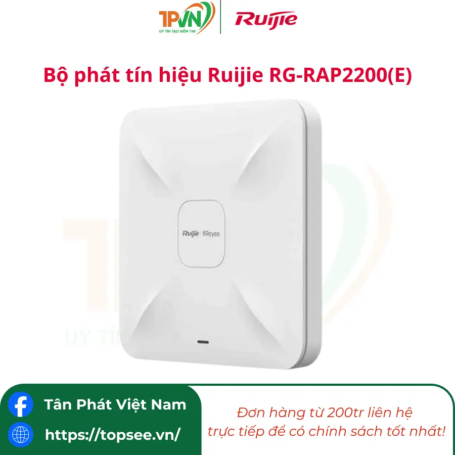Bộ phát sóng Wifi Ruijie RG-RAP2200(E) - Ảnh 6