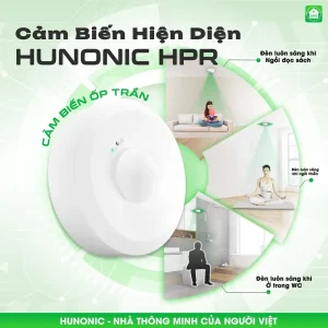 Cảm Biến Hiện Diện Wifi Ốp Trần Hunonic HPR