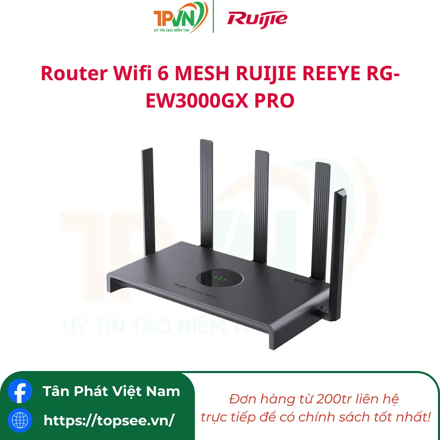 Router Wifi 6 MESH RUIJIE REEYE RG-EW3000GX PRO - Ảnh 7