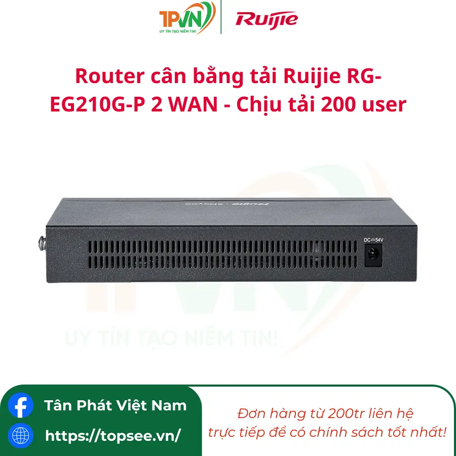 Router cân bằng tải Ruijie RG-EG210G-P 2 WAN - Chịu tải 200 user - Ảnh 4
