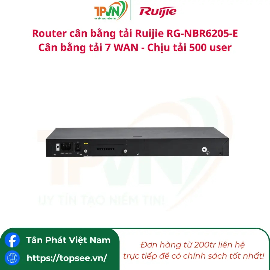 Router cân bằng tải Ruijie RG-NBR6205-E Cân bằng tải 7 WAN - Chịu tải 500 user - Ảnh 3