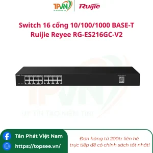 Switch 16 cổng 10/100/1000 BASE-T Ruijie Reyee RG-ES216GC-V2