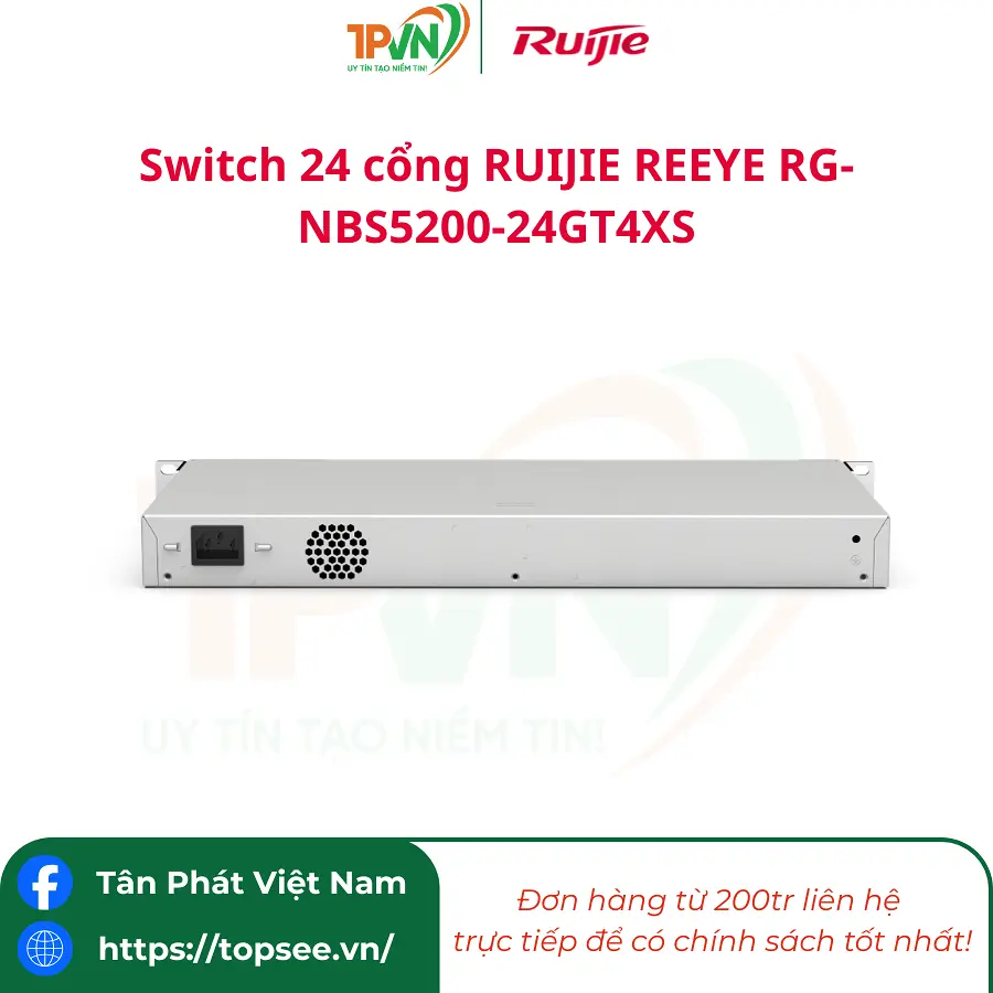 Switch 24 cổng RUIJIE REEYE RG-NBS5200-24GT4XS - Ảnh 3