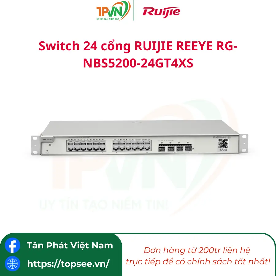 Switch 24 cổng RUIJIE REEYE RG-NBS5200-24GT4XS