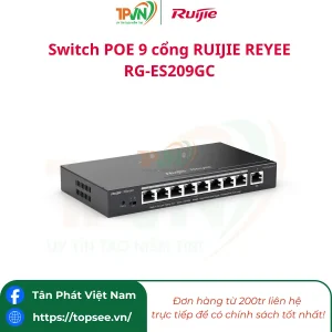 Switch POE 9 cổng RUIJIE REYEE RG-ES209GC-P (1000M)