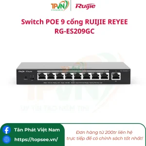 Alternative view of Switch POE 9 cổng RUIJIE REYEE RG-ES209GC-P (1000M)