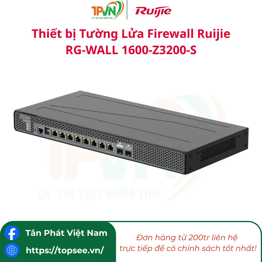 Thiết bị Tường Lửa Firewall Ruijie RG-WALL 1600-Z3200-S - Ảnh 7