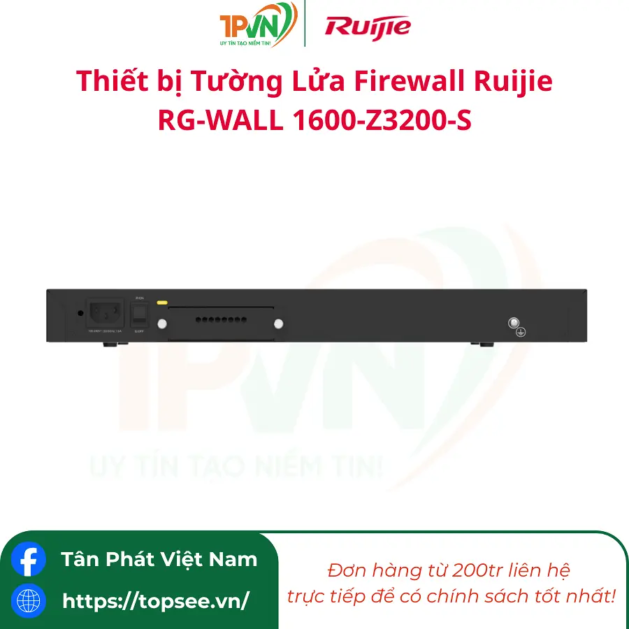 Thiết bị Tường Lửa Firewall Ruijie RG-WALL 1600-Z3200-S - Ảnh 2