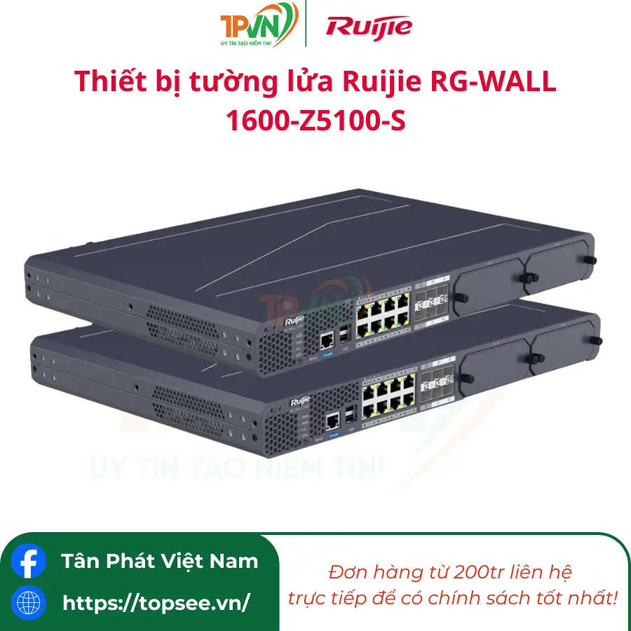 Thiết bị tường lửa Ruijie RG-WALL 1600-Z5100-S - Ảnh 7