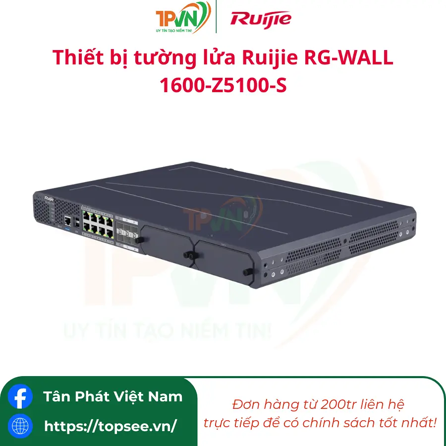 Thiết bị tường lửa Ruijie RG-WALL 1600-Z5100-S - Ảnh 6