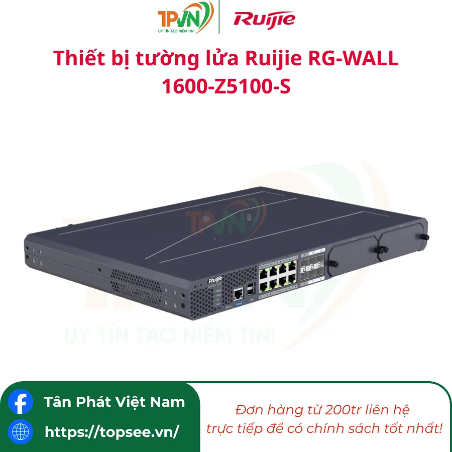Thiết bị tường lửa Ruijie RG-WALL 1600-Z5100-S - Ảnh 5