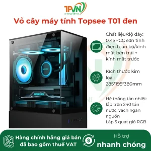 Vỏ cây máy tính Topsee T01 đen