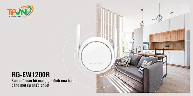 Bộ phát WiFi hỗ trợ Mesh Reyee RG-EW1200R - Ảnh 5