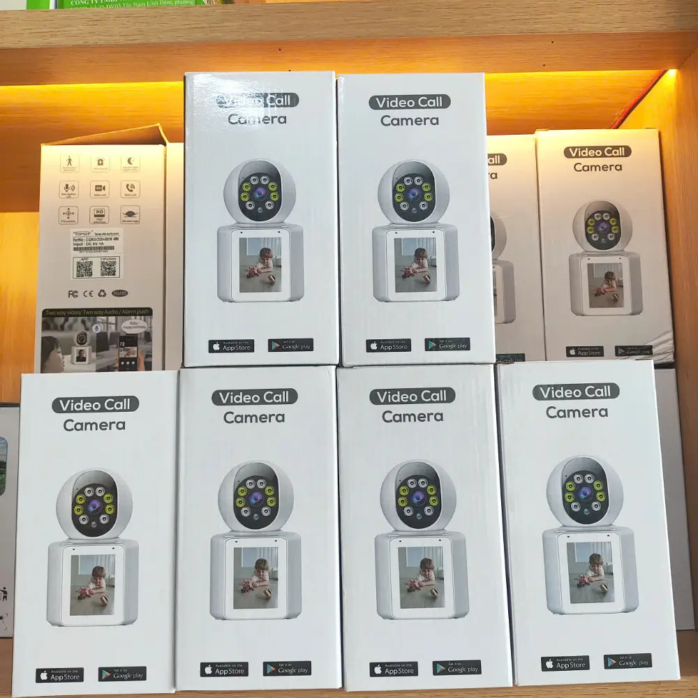 Camera wifi Topsee Gọi Video Call Nói Chuyện 2 Chiều Trực Tiếp, Xoay 360 Độ, Màn Hình 2.8 inch
