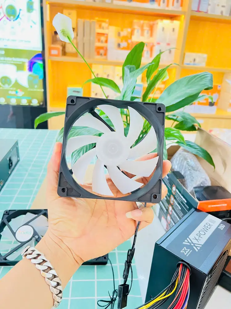 Quạt tản nhiệt, Fan Case Led RGB 12CM (Quạt gió Topsee Lighting - đen) - Ảnh 5