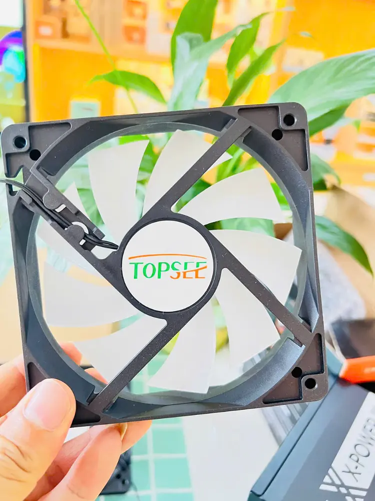 Quạt tản nhiệt, Fan Case Led RGB 12CM (Quạt gió Topsee Lighting - đen) - Ảnh 7