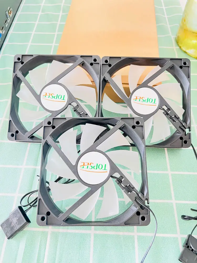 Quạt tản nhiệt, Fan Case Led RGB 12CM (Quạt gió Topsee Lighting - đen) - Ảnh 8